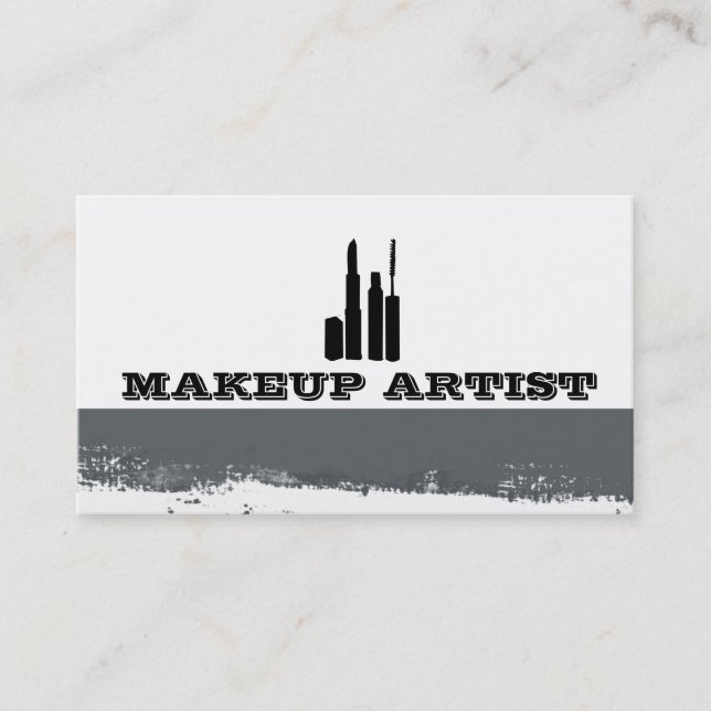 Carte De Visite Cosmétique oculaire Artiste de maquillage Abstrait (Devant)