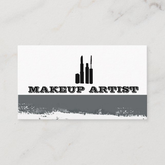 Carte De Visite Cosmétique oculaire Artiste de maquillage Abstrait (Devant)