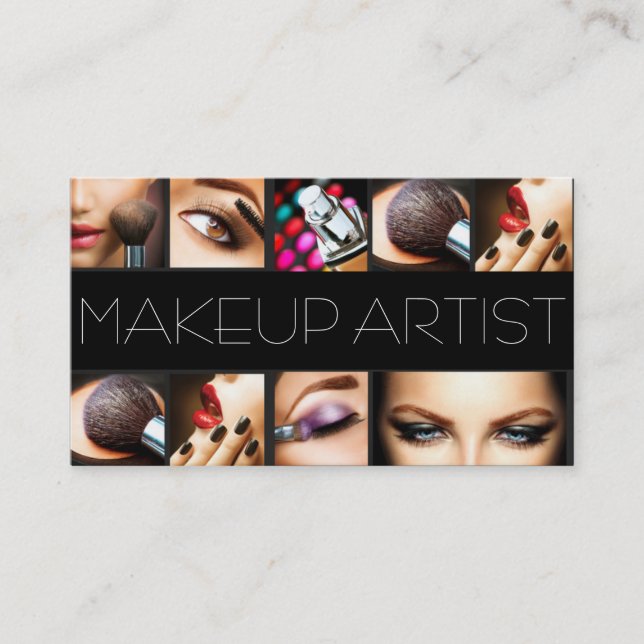 Carte De Visite Cosmetologue de maquillage Nails Beauty Salon (Devant)