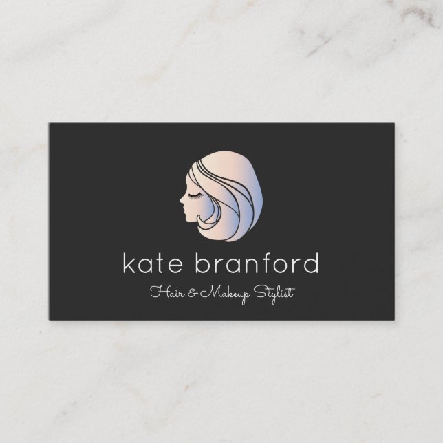 Carte De Visite Cosmetologue du visage de la fille de beauté (Devant)