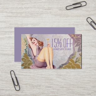Carte De Visite Cosmetologue Maquillage de cheveux SPA Salon