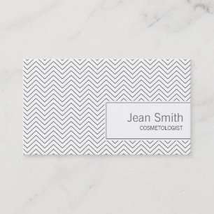 Carte de visite Cosmetologue simple Zigzag