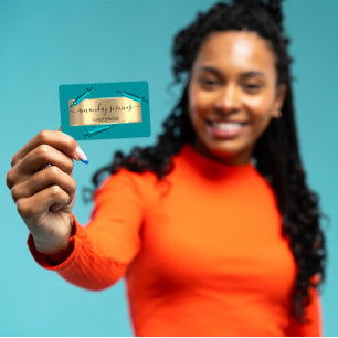 Carte De Visite Cosmetologue Syringe Botox B12 QRCode Bleu Océan