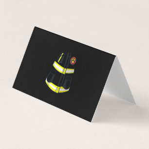 Carte De Visite Costume pompier Halloween
