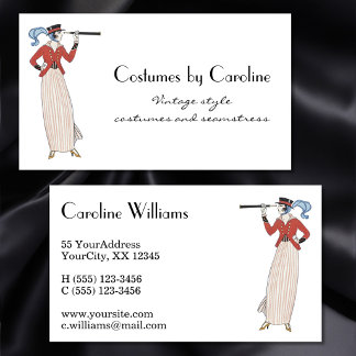 Carte De Visite Costumes de mode vintage, magasin de couturière