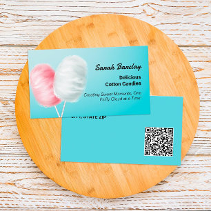 Carte De Visite Cotton Candies Custom QR
