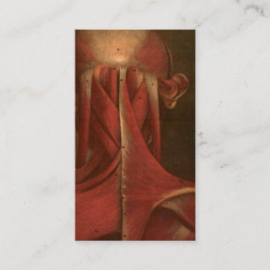 Carte De Visite Cou vintage de l'anatomie  