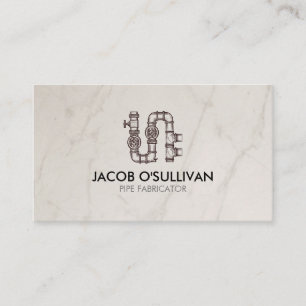 Carte De Visite Couche de tuyau de plomberie