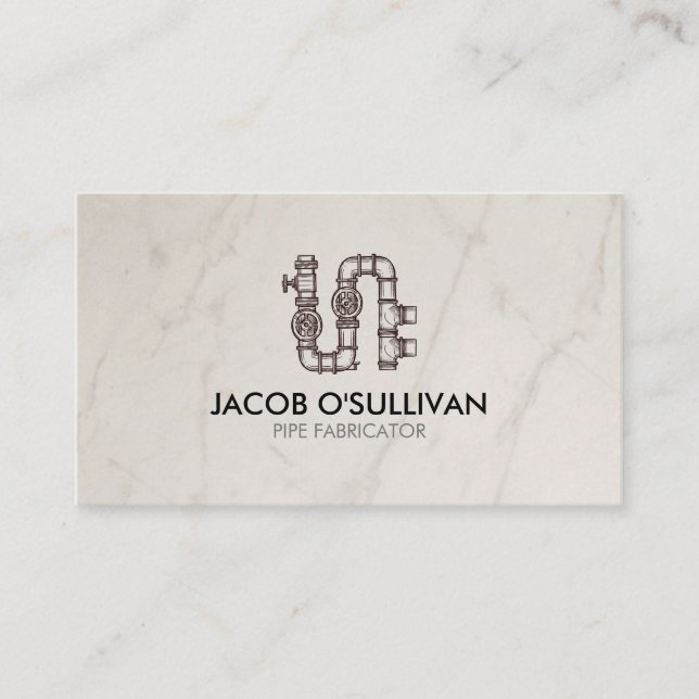 Carte De Visite Couche de tuyau de plomberie (Devant)