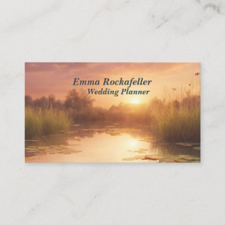 Carte De Visite Coucher de soleil paisible