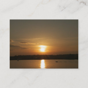 Carte De Visite Coucher de soleil sur la baie de Cardiff