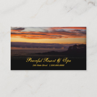Carte De Visite Coucher du soleil