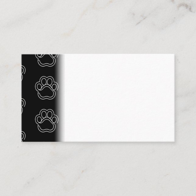 Carte De Visite Coucou à la ligne blanche de l'Amoureux des chiens (Devant)