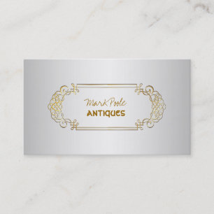 Carte De Visite Couleur antique des rouleaux de