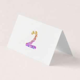 Carte De Visite Couleur Artistique Marbrée Vibrante Numéro 2