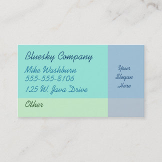 Carte de visite couleur cool
