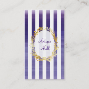 Carte De Visite Couleur d'aquarelle PixDezines violet stripes