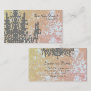 Carte De Visite COULEUR de lustre de Cocos/PAPIER/OPTIONS de FORME