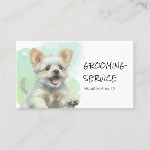Carte De Visite Couleur d'eau personnalisée Chien Grooming - Tonal