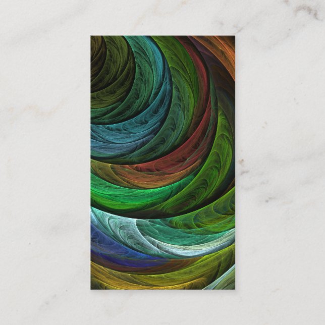 Carte De Visite Couleur Gloire Moderne Art Abstrait Motif Élégant (Devant)