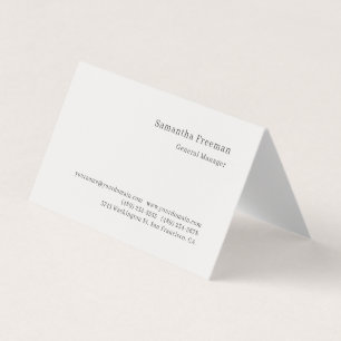 Carte De Visite Couleur Pastel Classique Simple Minimaliste