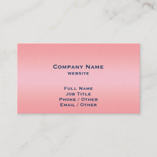 Carte de visite couleur rose