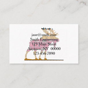 Carte De Visite Couleur silhouette d'orignal