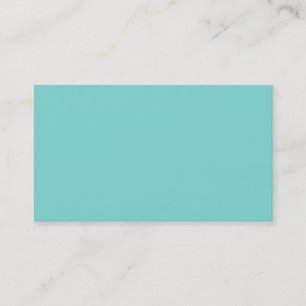 Carte De Visite Couleur solide : Turquoise Aqua