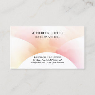 Carte De Visite Couleur tendance Design simple Modèle moderne