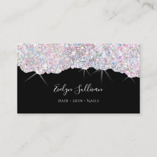 Carte De Visite couleurs de bonbons parties scintillant texture ca
