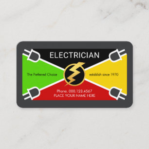 Carte De Visite Couleurs de fil électrique Connexion de prise