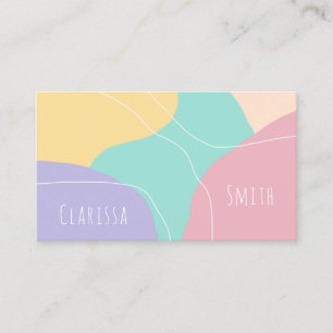 Carte De Visite Couleurs de glace géométrique abstraite minima m
