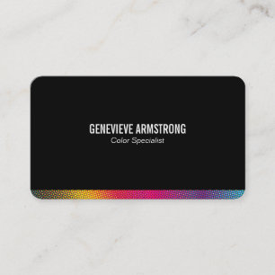 Carte De Visite Couleurs demi-tons