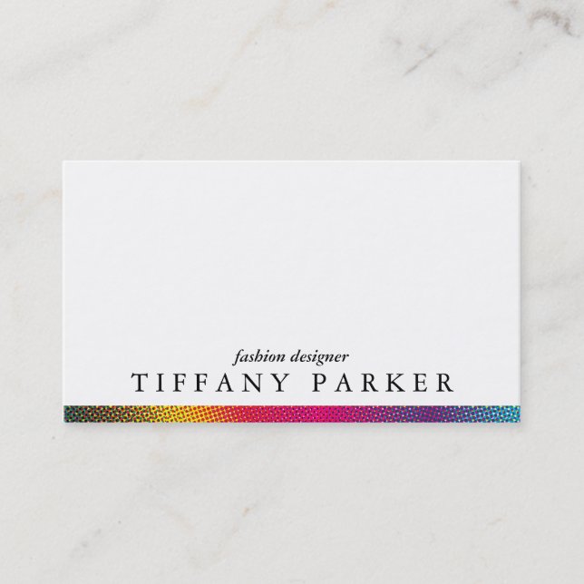 Carte De Visite Couleurs demi-tons (Devant)