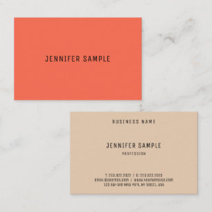 Carte De Visite Couleurs élégantes Modèle Personnalisé Professionn