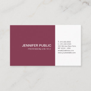Carte De Visite Couleurs élégantes professionnelles Plaque artisti