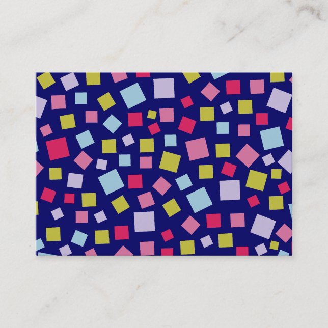 Carte De Visite Couleurs en cascade II - bleu foncé (Devant)