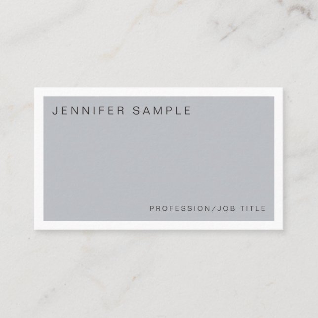 Carte De Visite Couleurs Modernes Et Design tendance Glamour (Devant)
