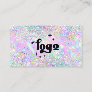 Carte De Visite couleurs pastel fausse parties scintillant concept