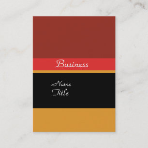 Carte De Visite Couleurs personnalisées en rouge noir