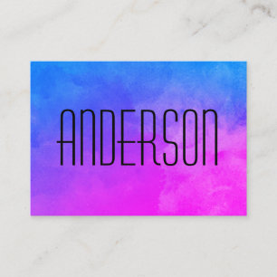 Carte De Visite Couleurs vives de grand texte