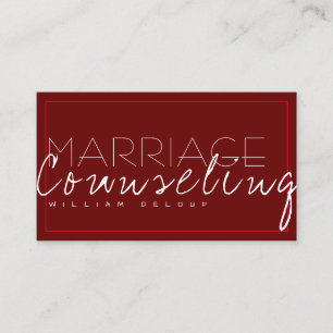 Carte De Visite Counseling sur le mariage