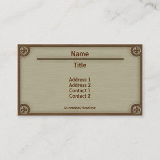 Carte de visite coupe bois