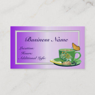 Carte de visite Coupe de café à la lavande