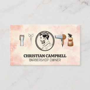 Carte De Visite Coupe de cheveux pour hommes   Barre   Outils