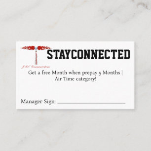 Carte De Visite Coupon STAYCONNECTÉ