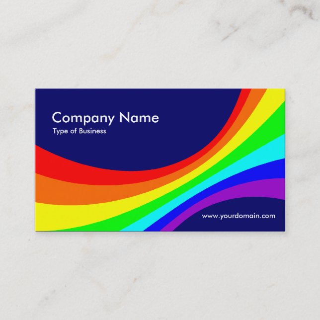 Carte De Visite Courbe spectrale II - Bleu foncé 000066 (Devant)