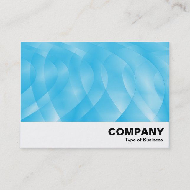 Carte De Visite Courbes bleues (Devant)
