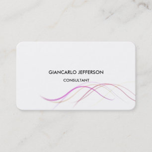 Carte De Visite Courbes élégantes arrondies Minimaliste Profession