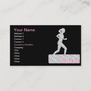 Carte De Visite Coureur femelle